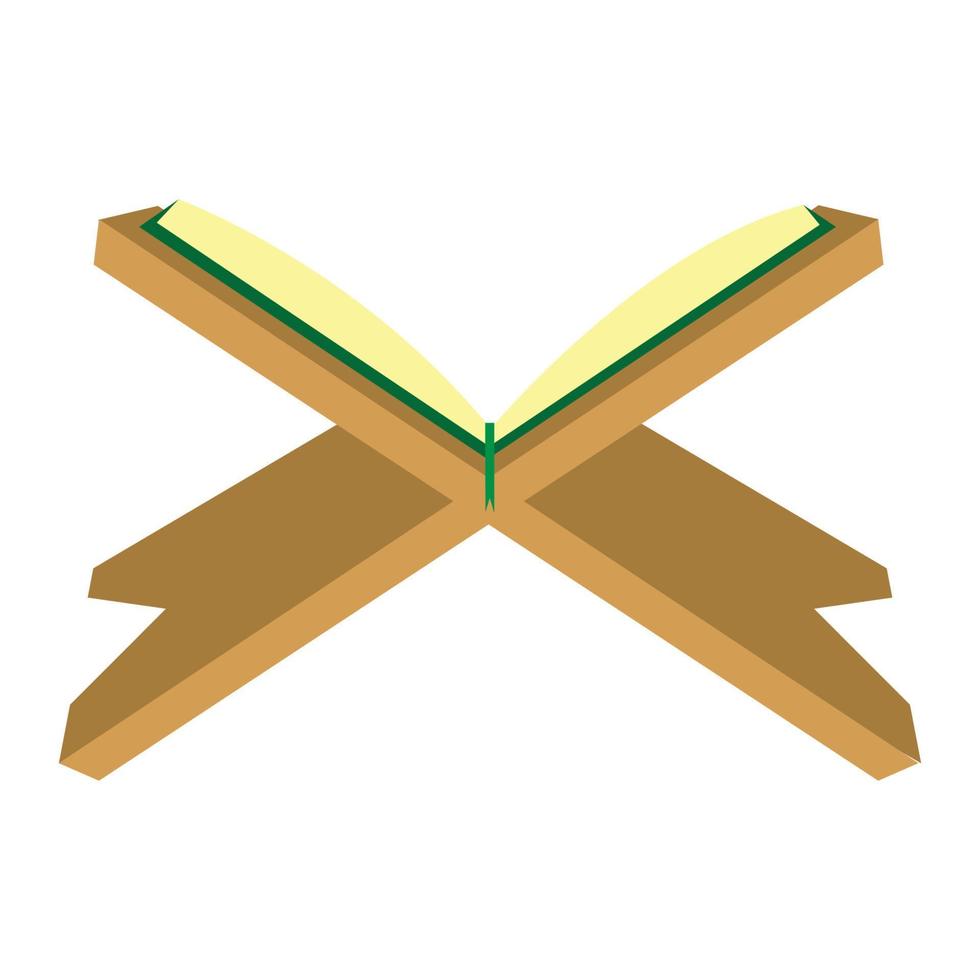 The Koran is the holy book of Muslims vector
