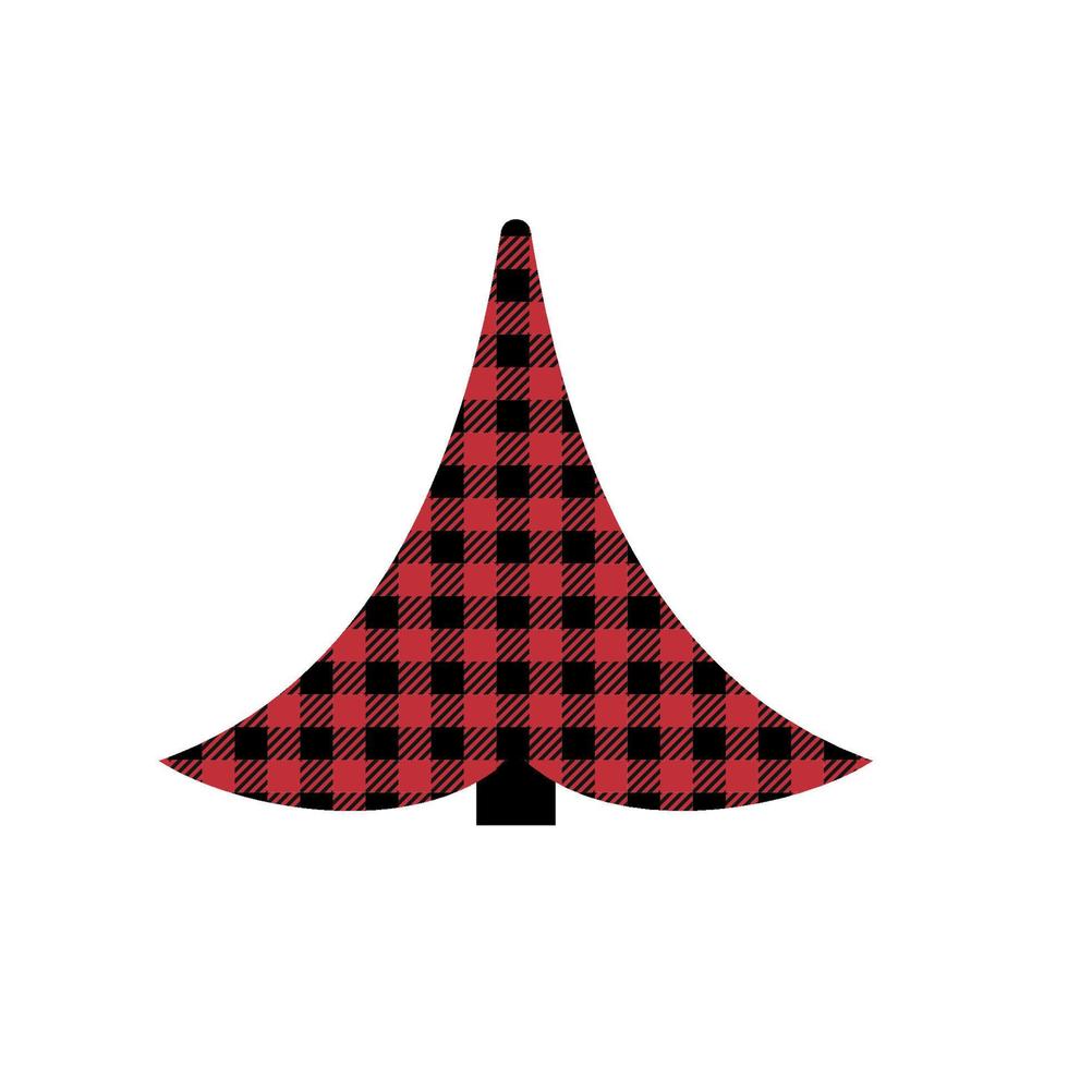 tree pattern at Buffalo Plaid. Festive background for design and print esp vector