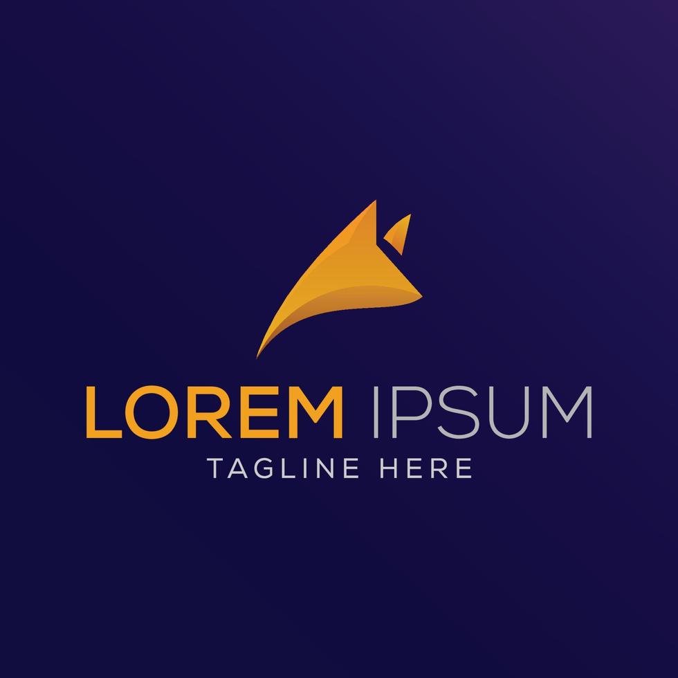 Gradient fox logo ready to use vector
