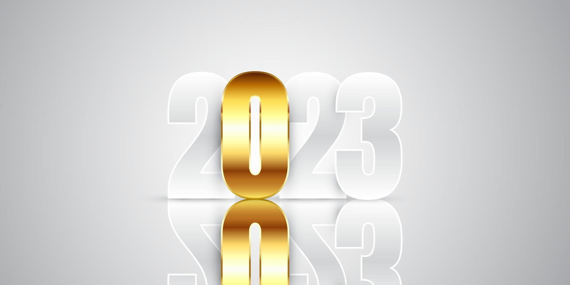 Elegant Happy New Year banner vector