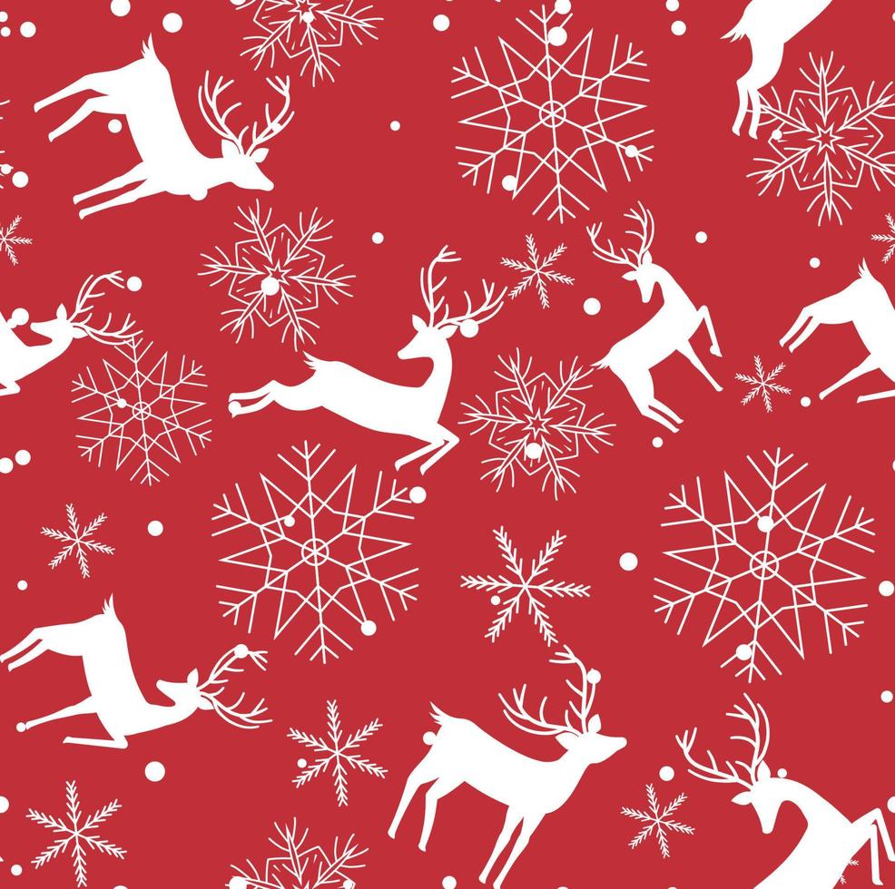 Seamless pattern with the image of forest animals, deer. esp 10 vector