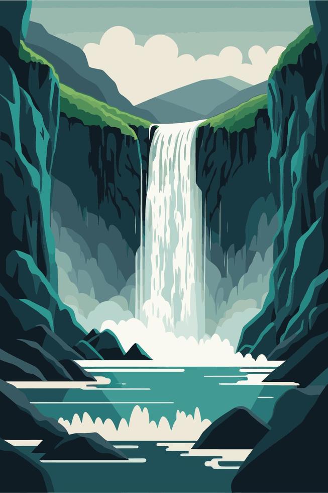Waterfall forest nature tropical background jungle wallpaper 16088764 Vector Art at Vecteezy Waterfall forest nature tropical background jungle wallpaper 16088764 Vector Art at Vecteezy