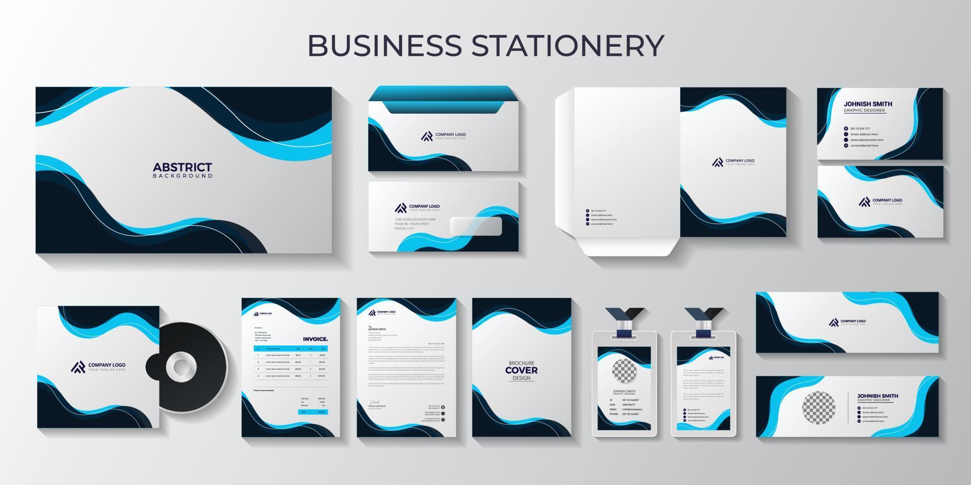 professional business stationery and identity, branding, Presentation