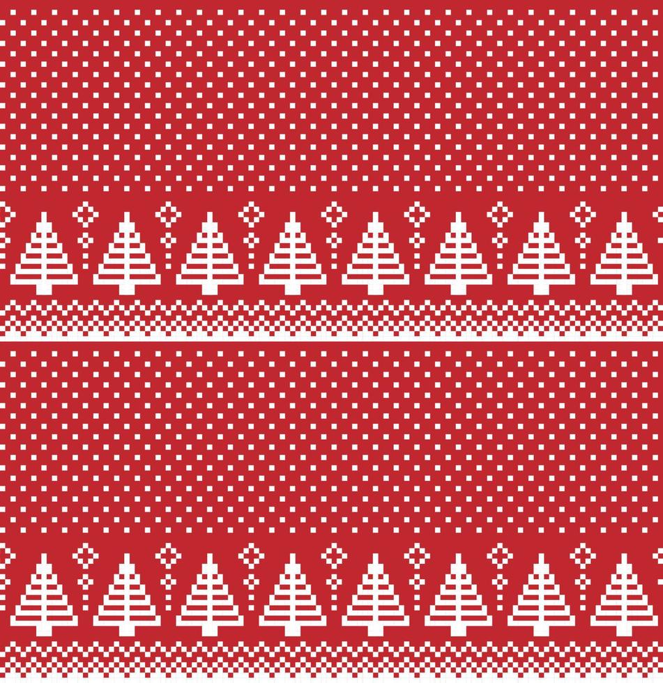 New Year s Christmas pattern pixel vector illustration eps