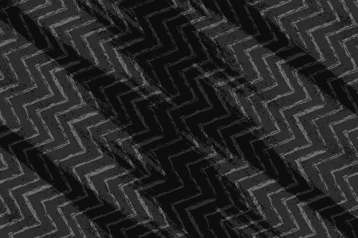 Abstract grey and black grunge texture background with zigzag style vector