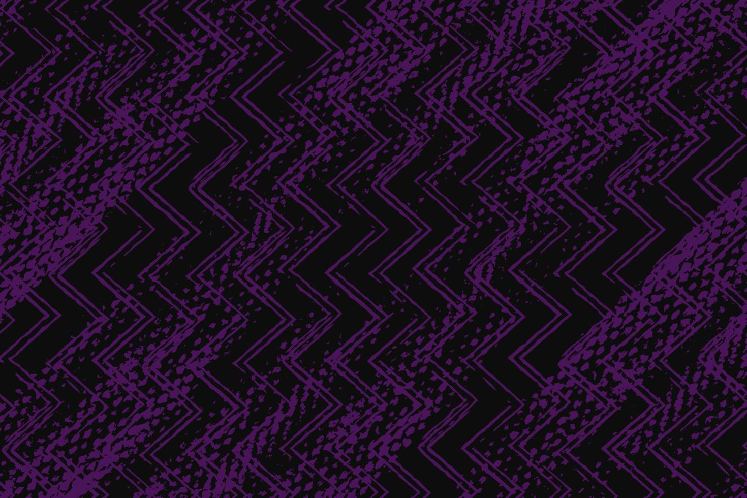 Abstract purple and black grunge texture background with zigzag style vector