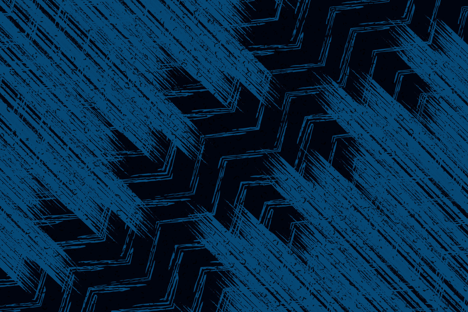 Abstract blue and black grunge texture background with zigzag style
