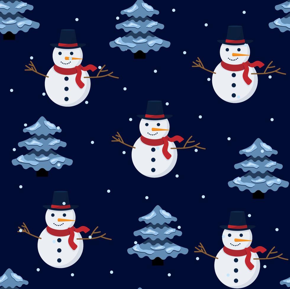 Christmas background, seamless tiling, great choice for wrapping paper pattern vector