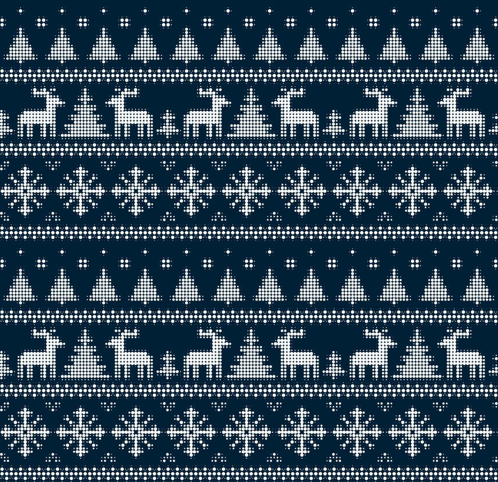 Seamless Christmas pattern in a dot. eps 10 vector