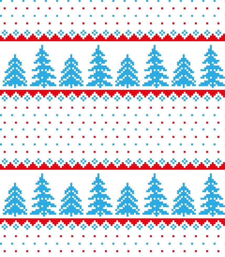 New Year s Christmas pattern pixel vector illustration eps