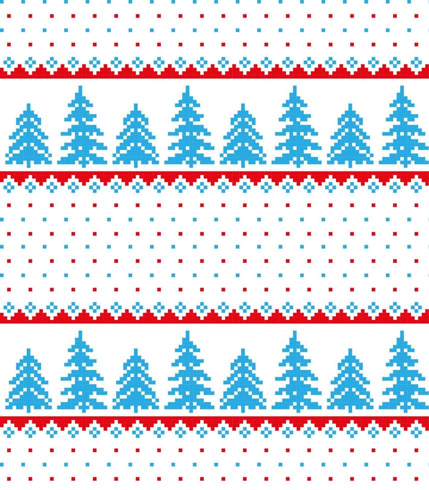 New Year s Christmas pattern pixel vector illustration eps