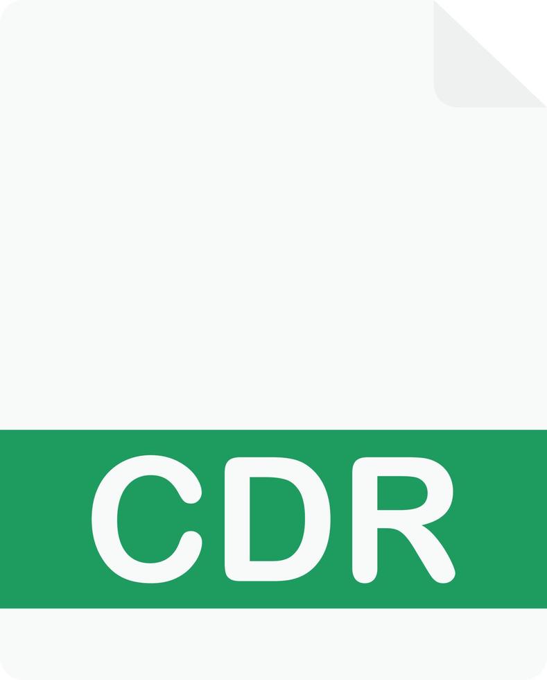 cdr Document File Vector Flat Illustration