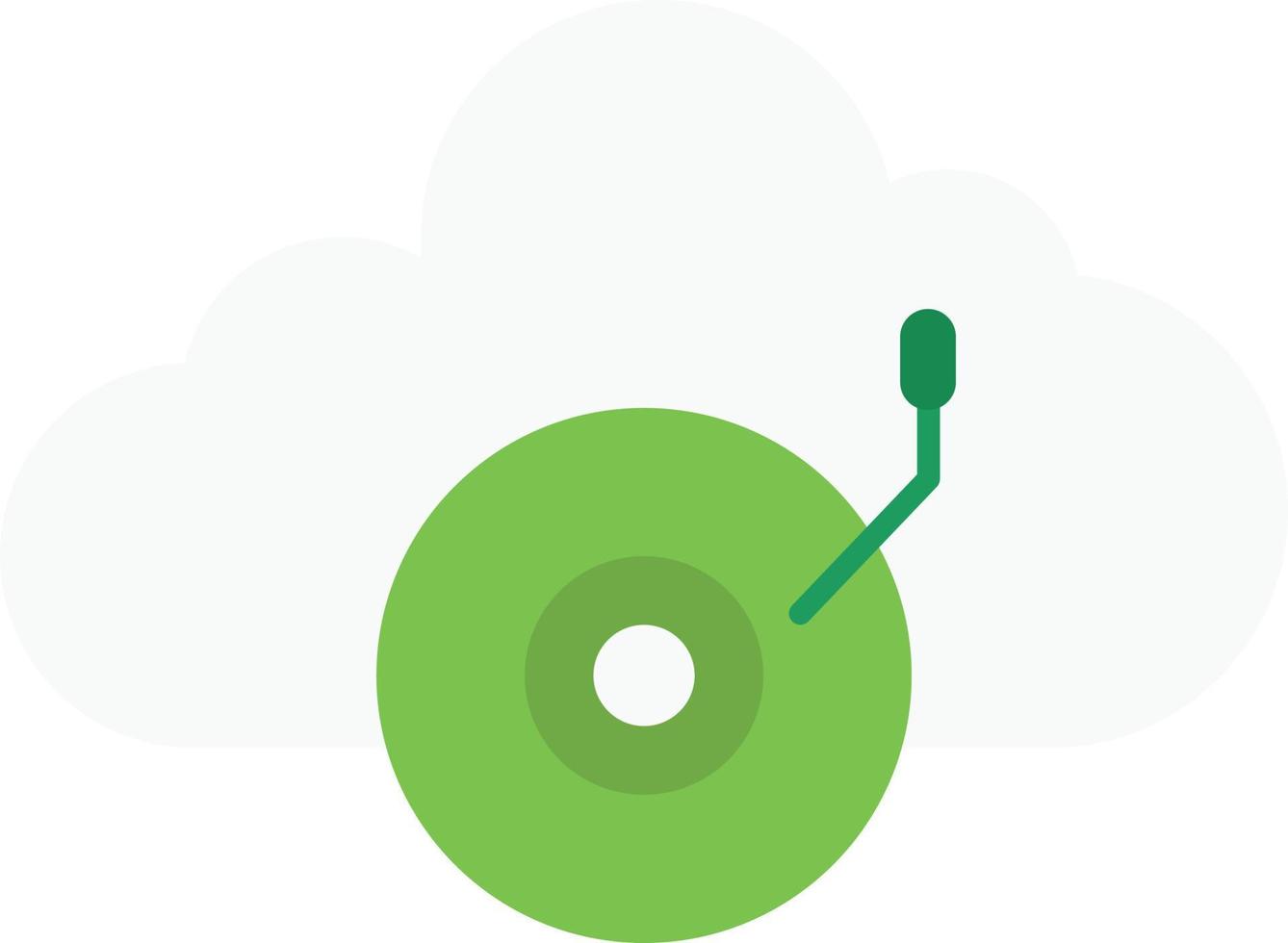 cloud music player vector