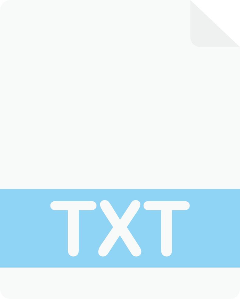 txt Document File Vector Flat Illustration