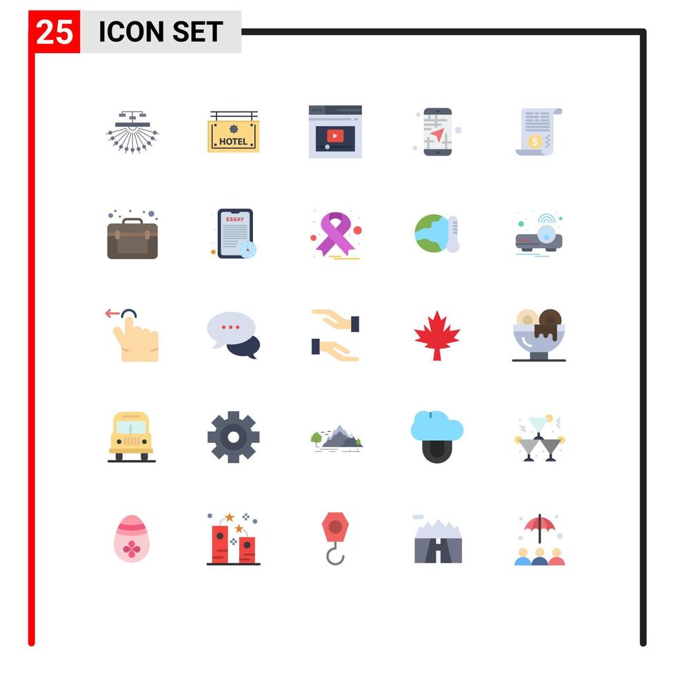 25 Creative Icons Modern Signs and Symbols of direction app direction mobile website Editable Vector Design Elements