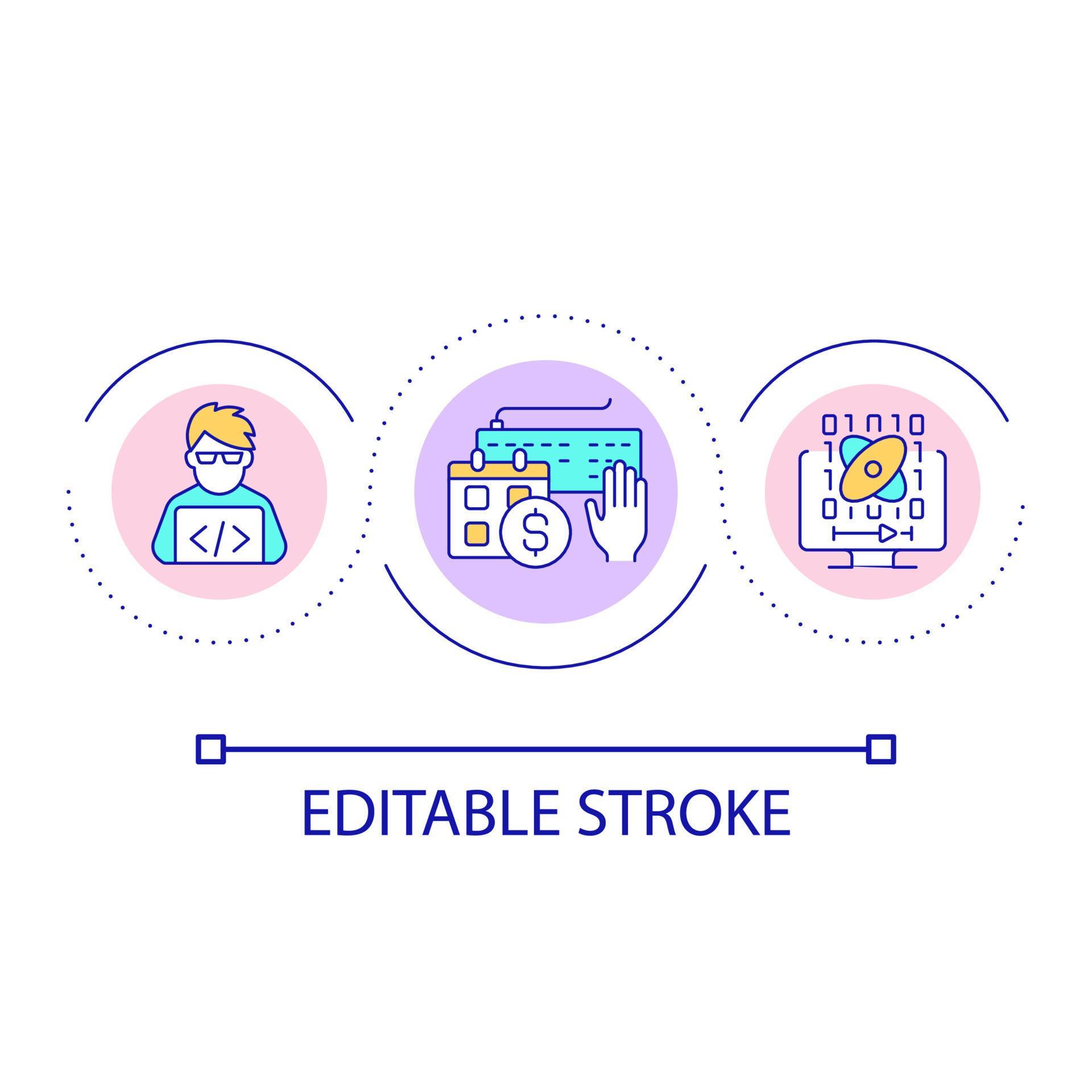 Software engineer courses loop concept icon 16089919 Vector Art at Vecteezy