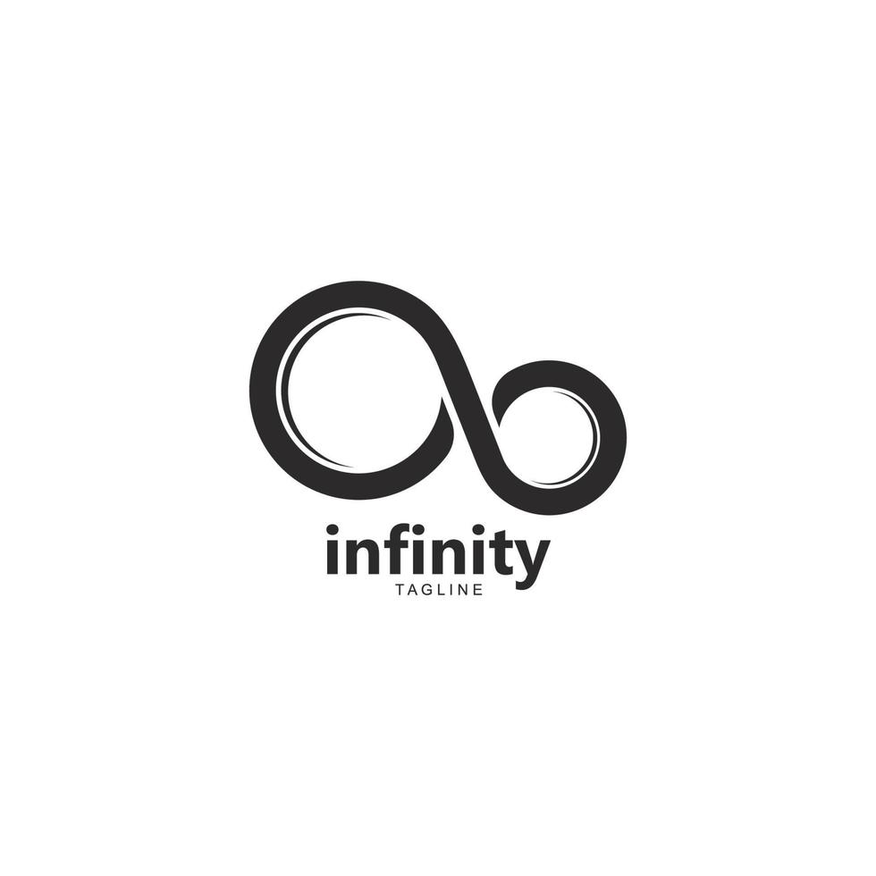 Infinity logo template vector icon illustration