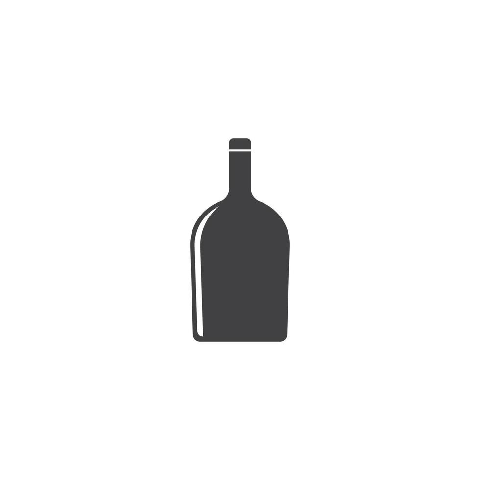 conjunto de ilustración de icono de vector de plantilla de logotipo de botella