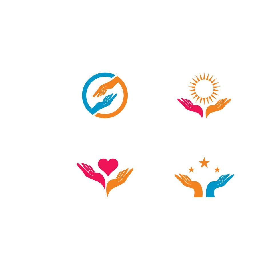 Hand Care Logo Template vector icon illustration