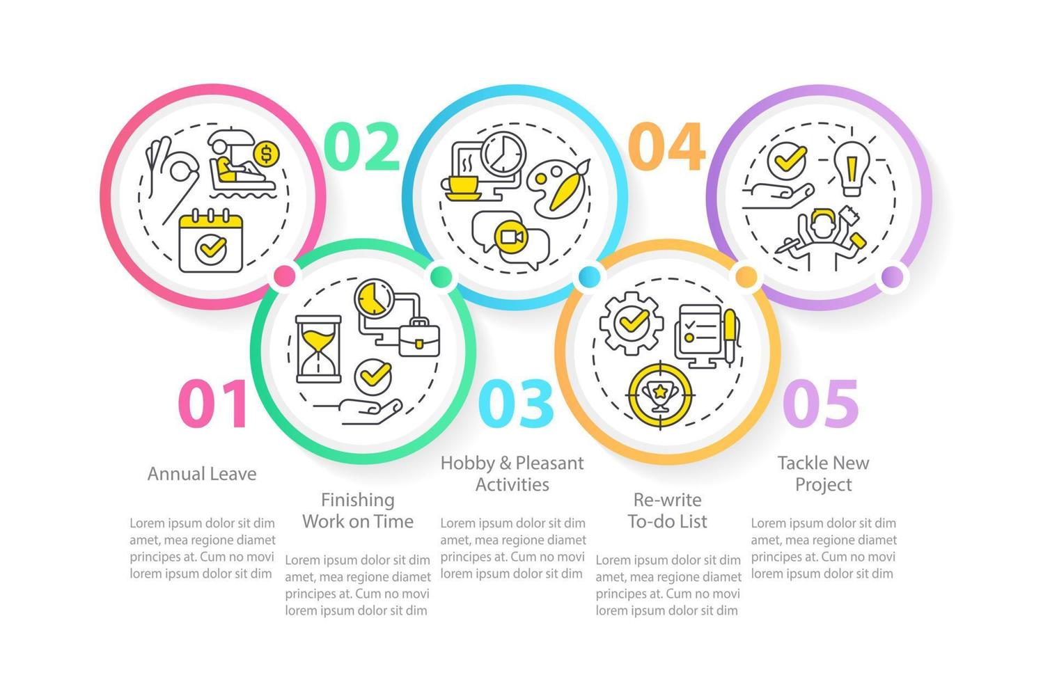 Coping with burnout infographic template vector