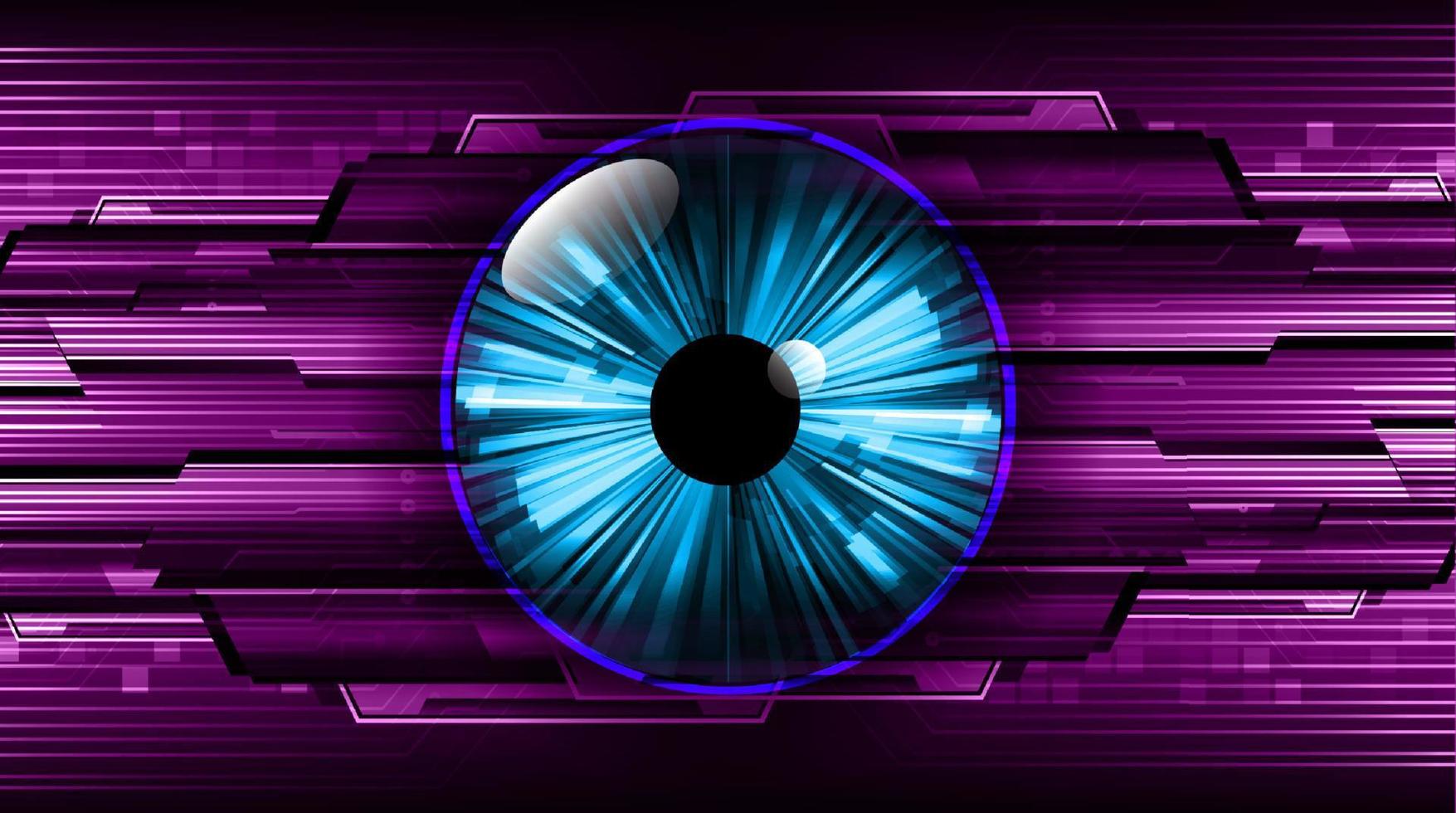 fondo de tecnología moderna con ojo vector