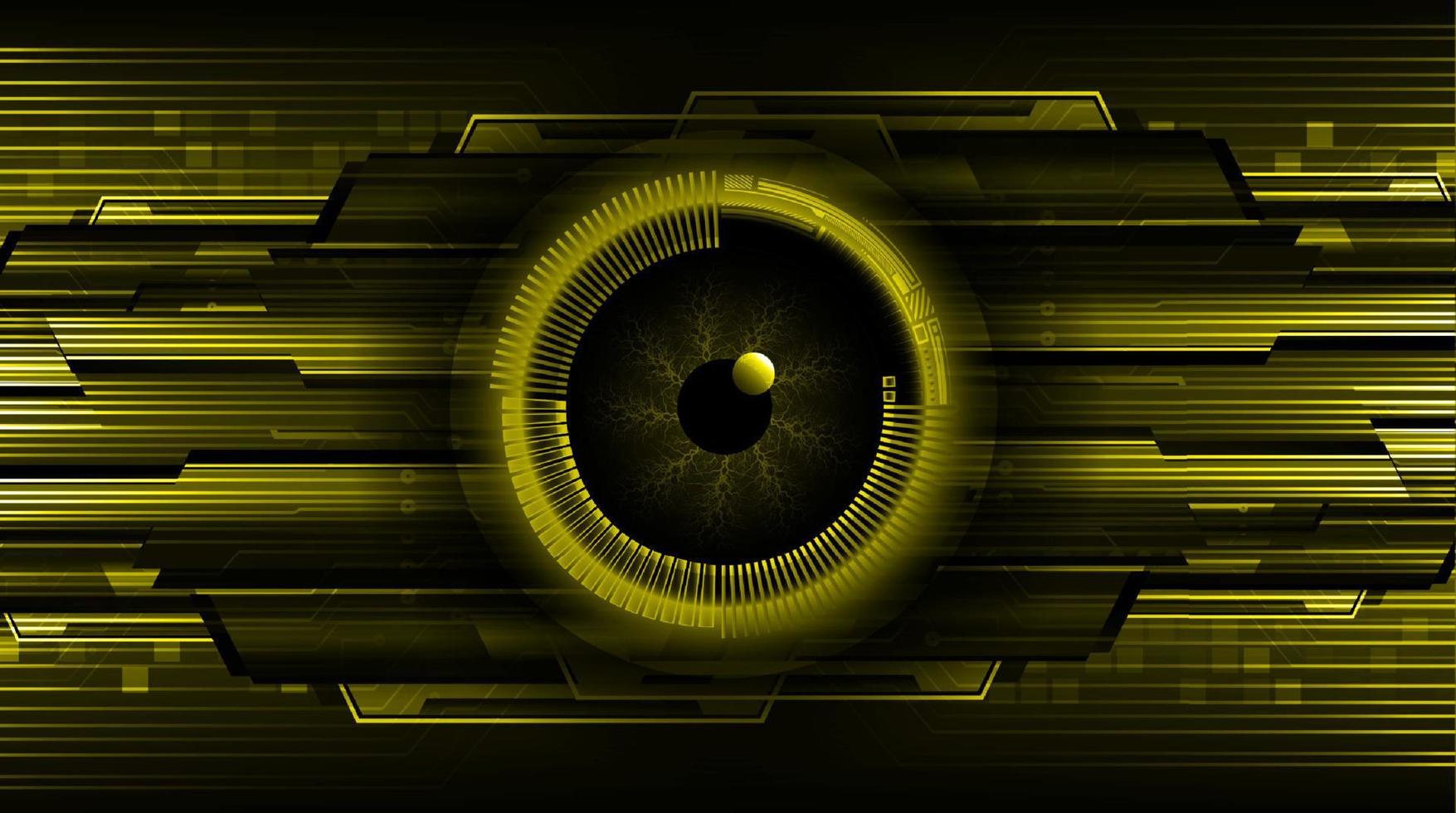 fondo de tecnología moderna con ojo vector