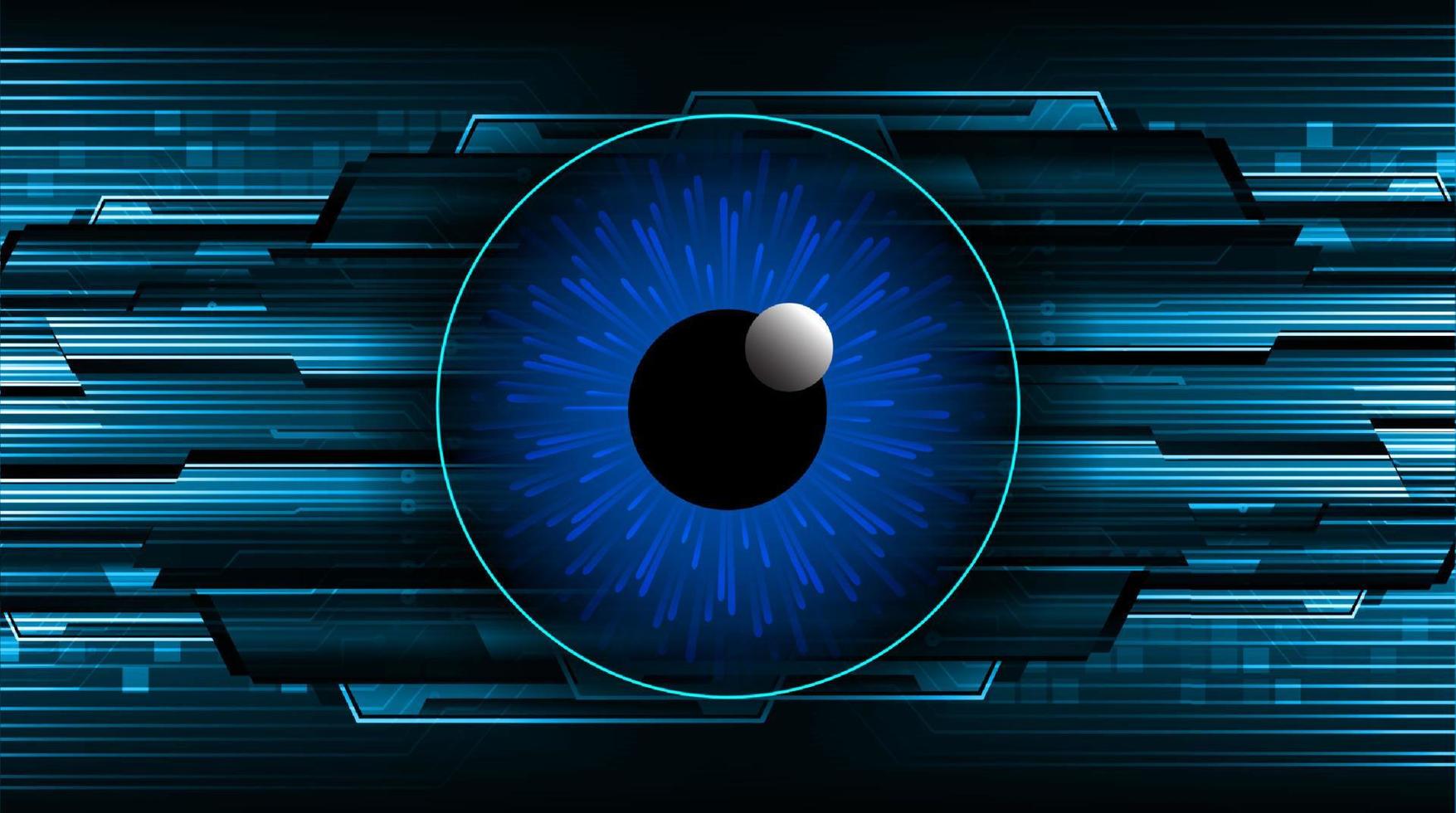 fondo de tecnología moderna con ojo vector