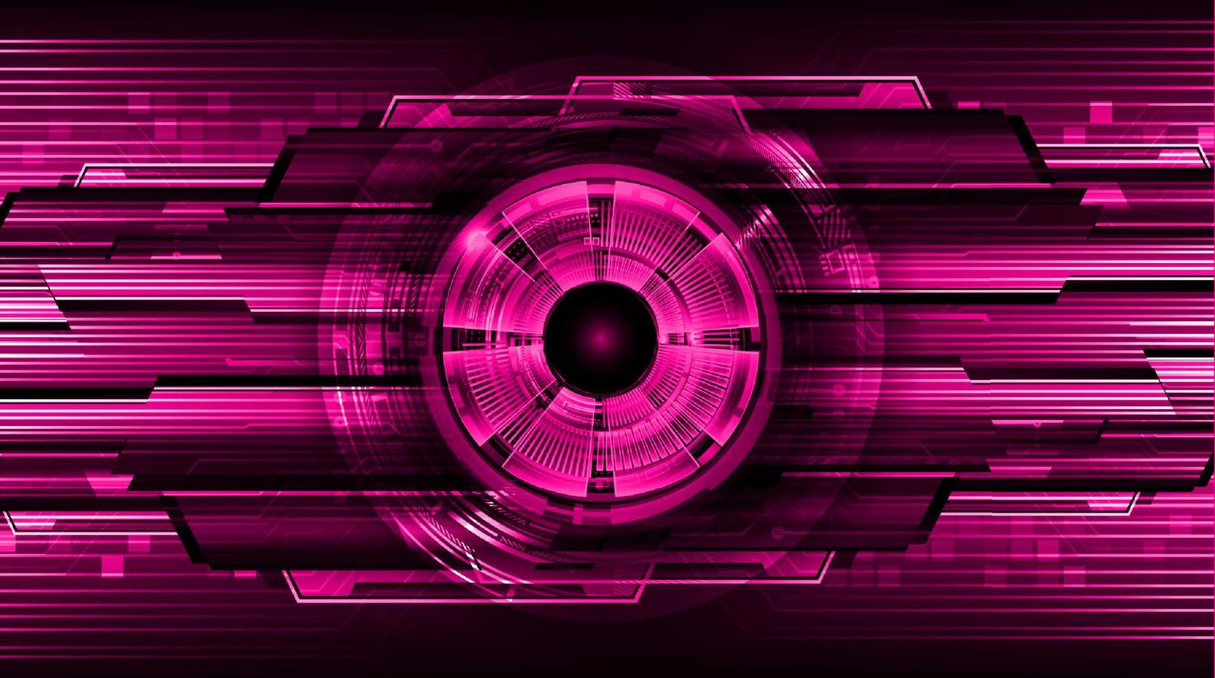 Modern Technology Background with eye vector