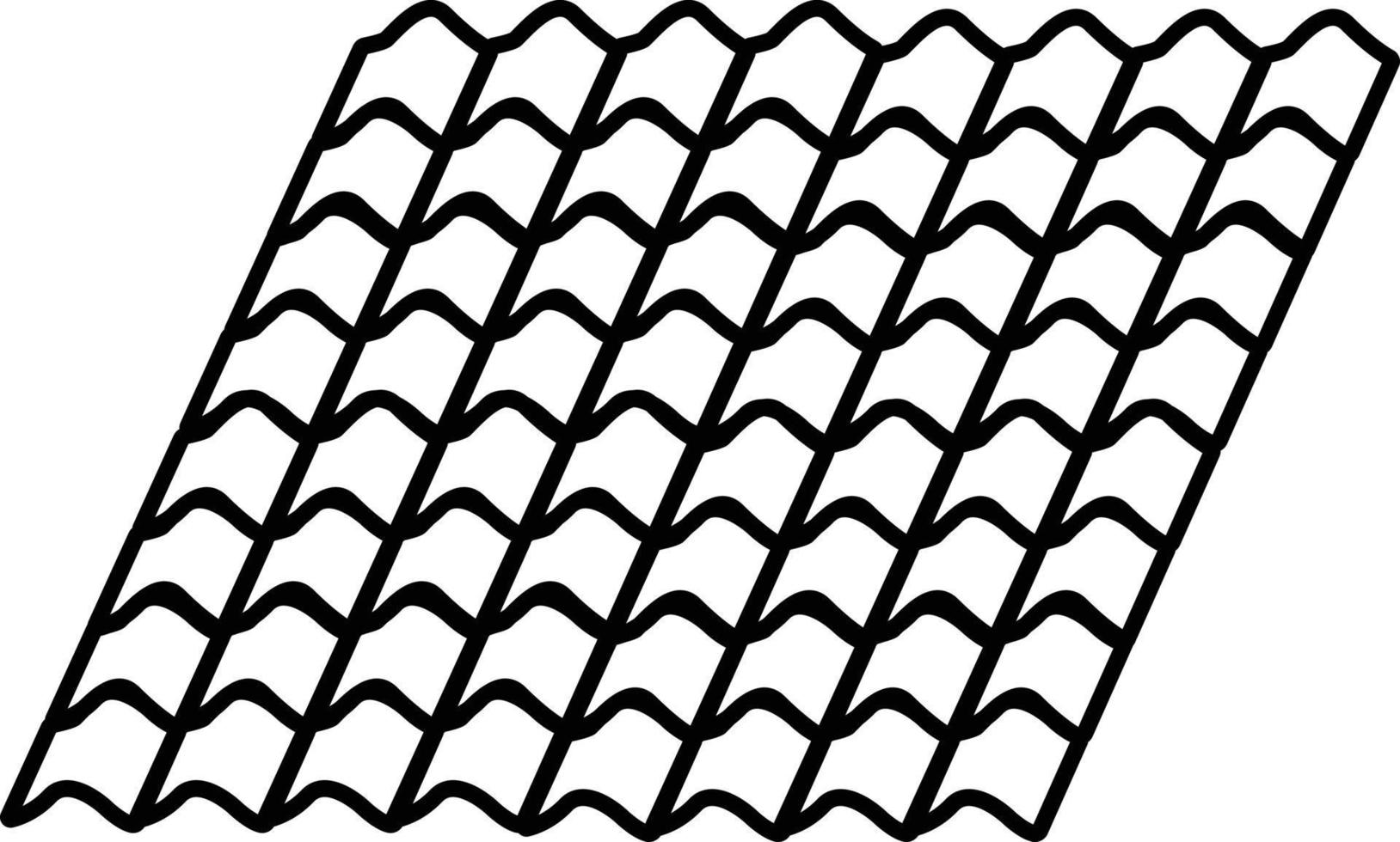 Roof tile icon on white background. flat style. vector