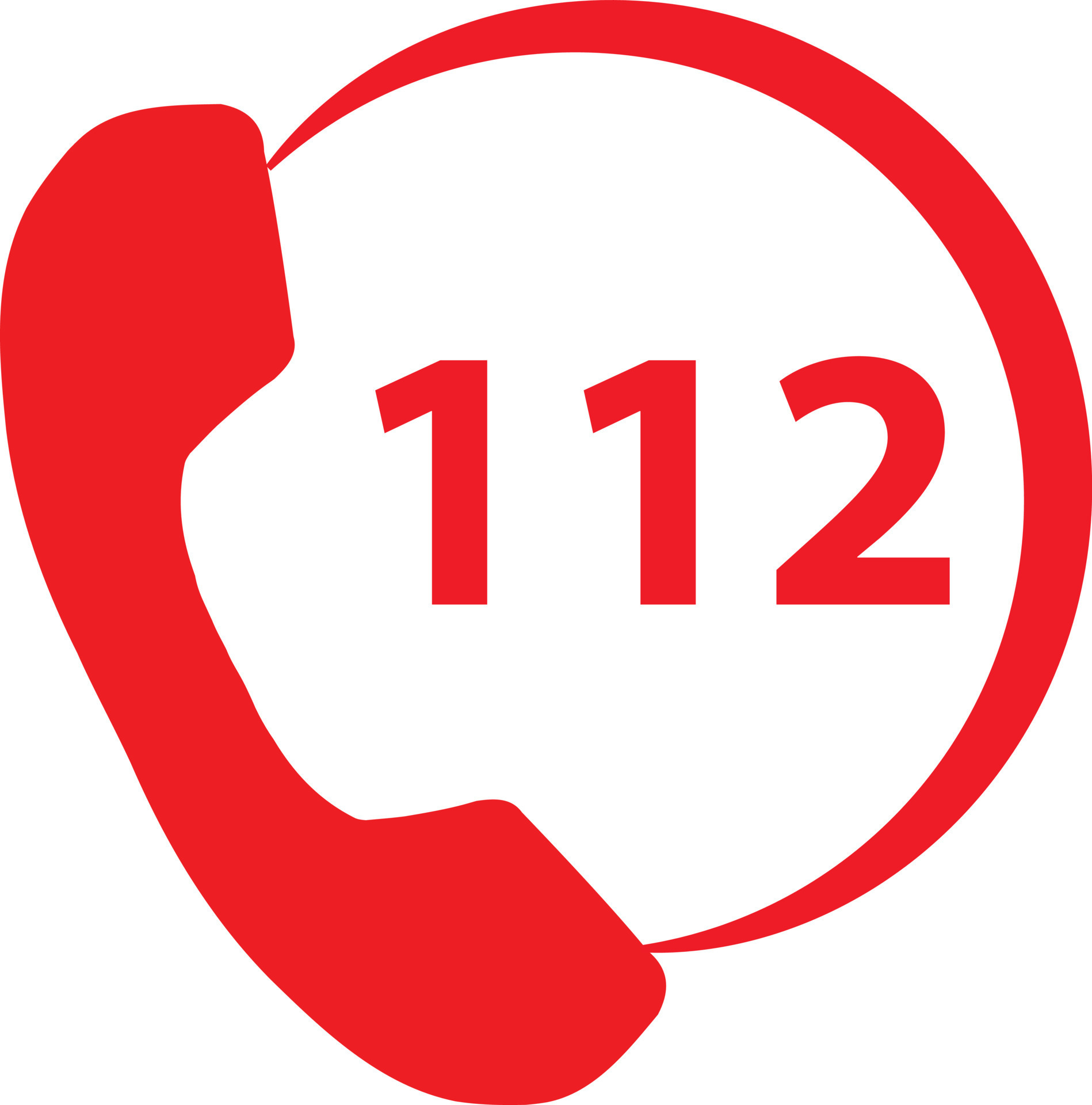 112 Emergency Call Number. Emergency call sign. flat style. 16090919 