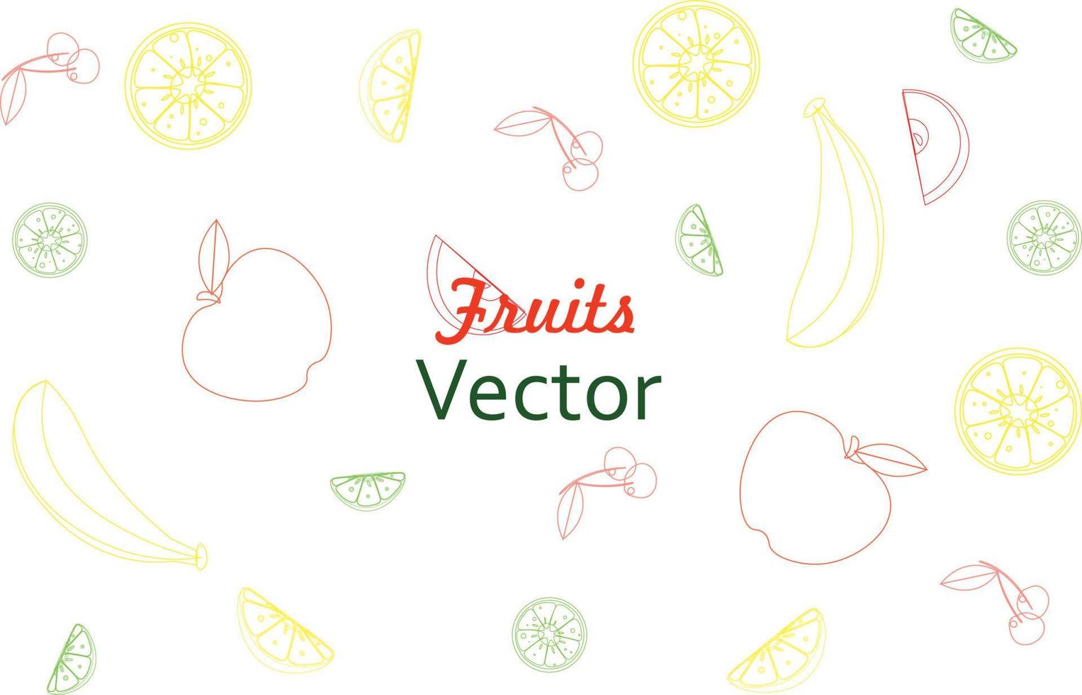 Doodle fruits. Natural tropical fruit, doodles citrus orange and vitamin lemon vector