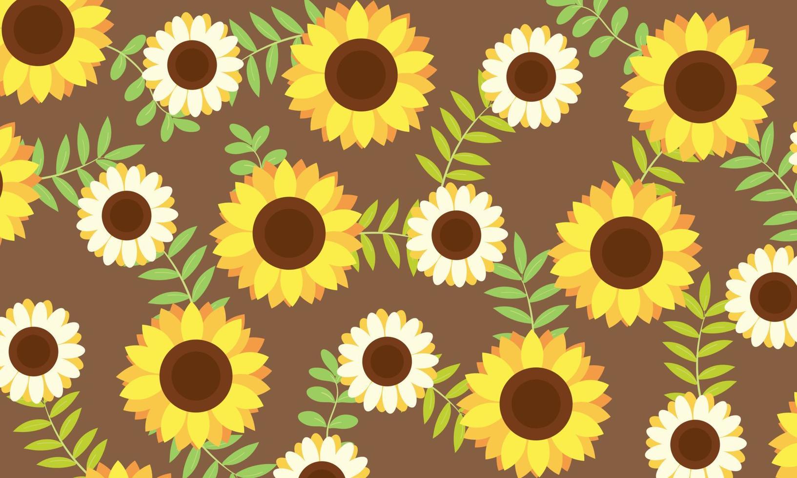 Frame of the sunflower vector
