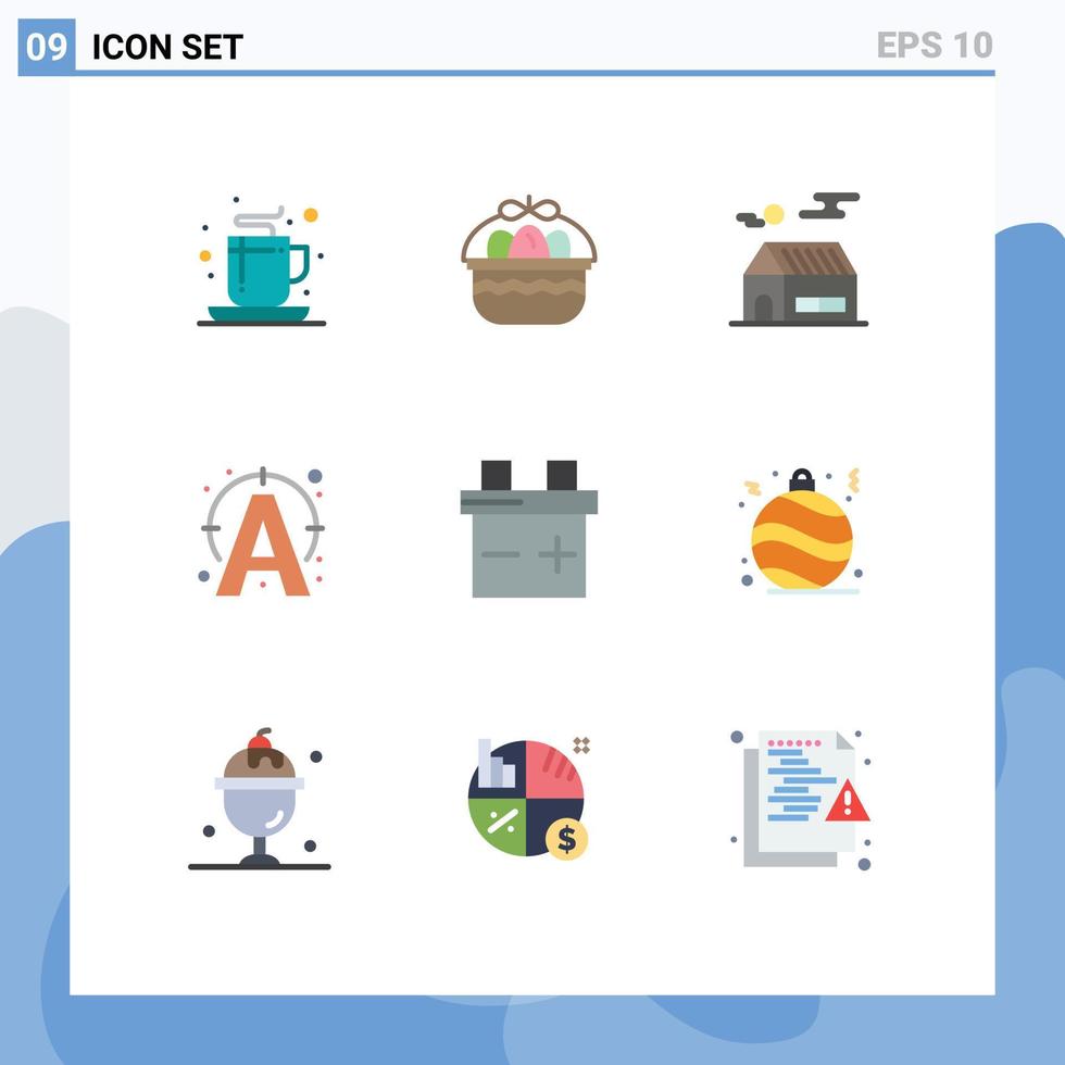 Set of 9 Modern UI Icons Symbols Signs for car connect home write edit Editable Vector Design Elements