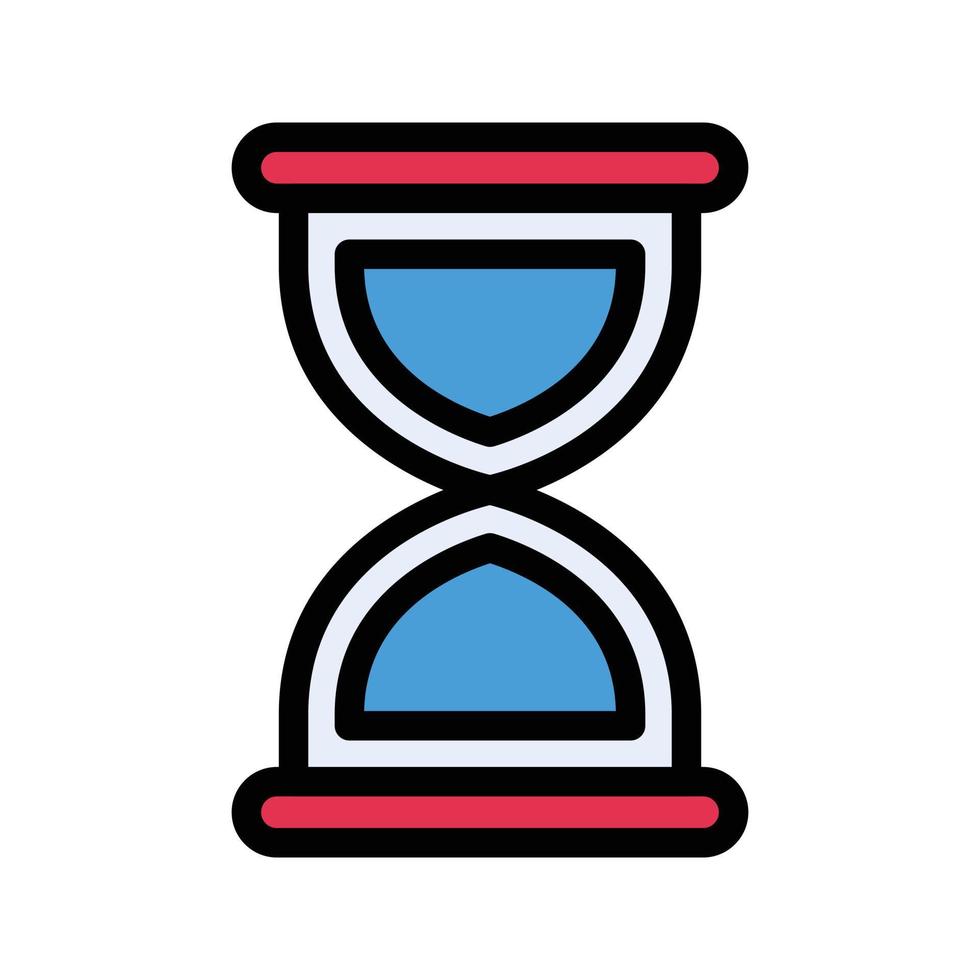 ilustración vectorial de reloj de arena en un fondo. símbolos de calidad premium. iconos vectoriales para concepto y diseño gráfico. vector