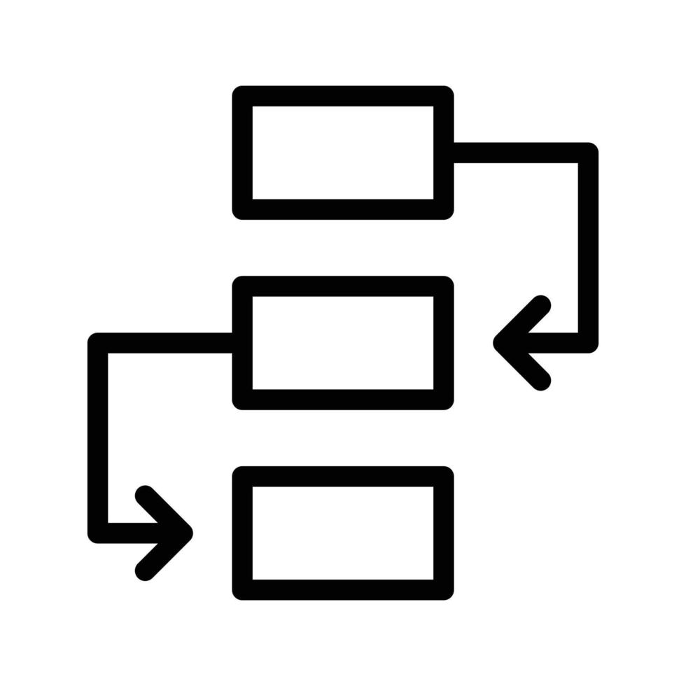 ilustración vectorial de diagrama de flujo en un fondo. símbolos de calidad premium. iconos vectoriales para concepto y diseño gráfico. vector