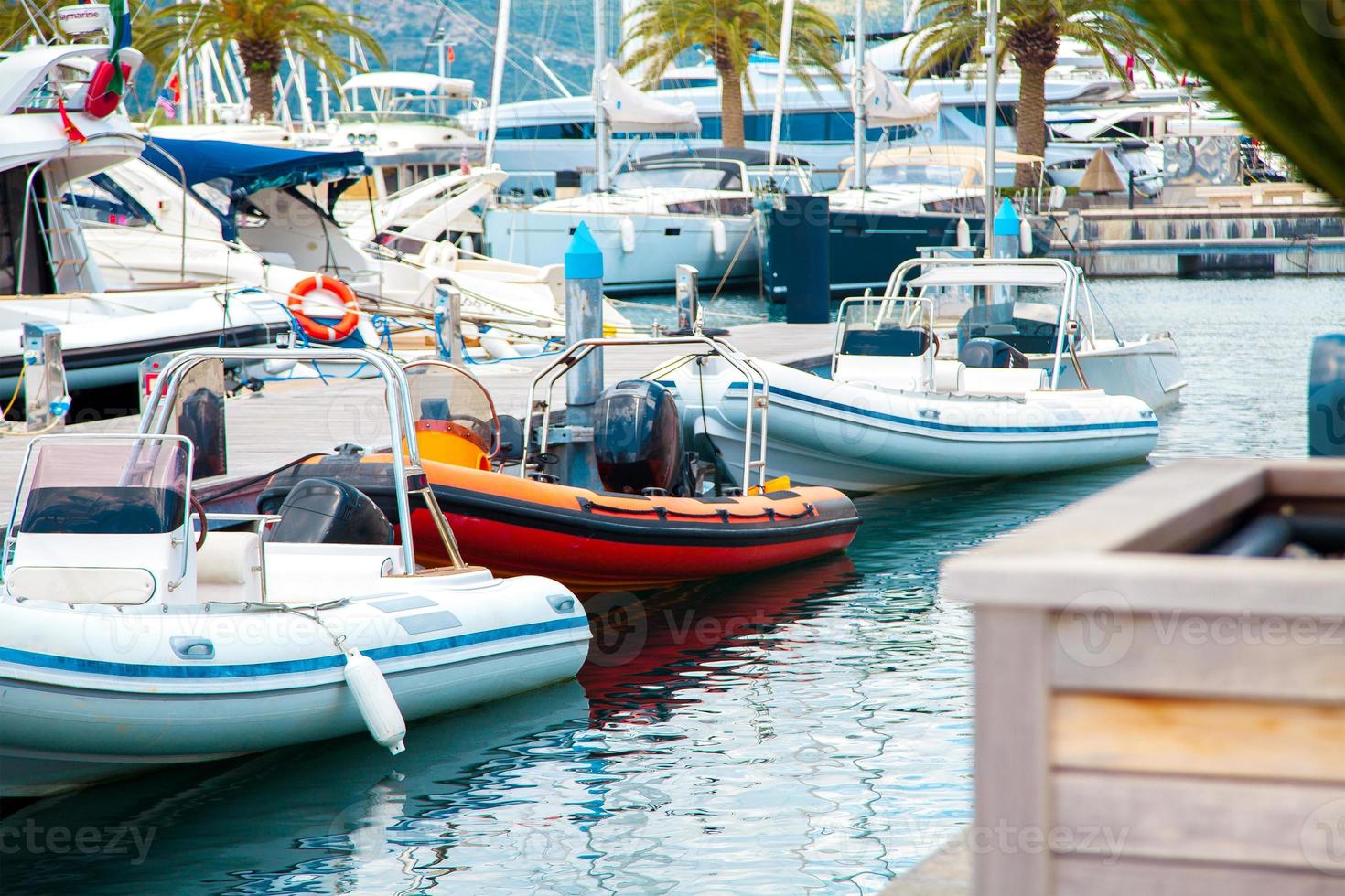 yachts and motor boats photo