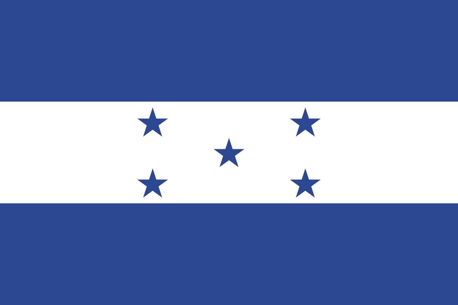 diseño de la bandera de honduras vector