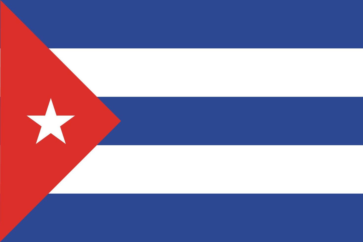 diseño de la bandera cubana vector