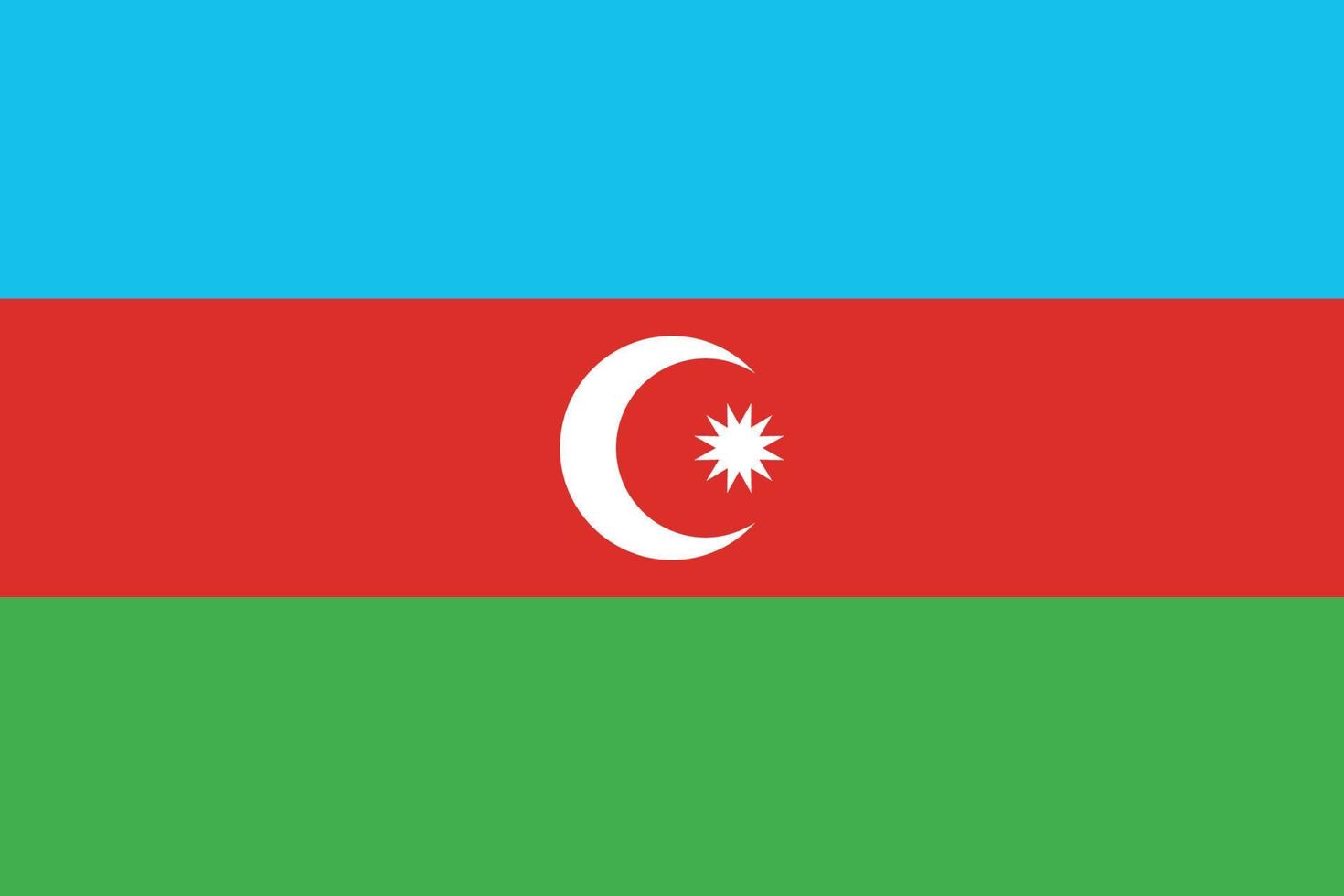 azerbaijan flag design vector