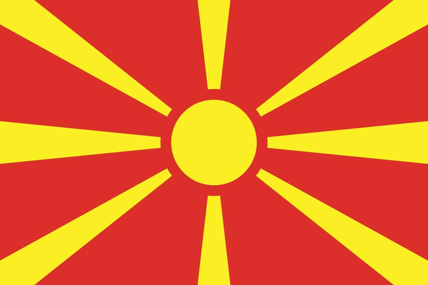 flag of macedonia design vector