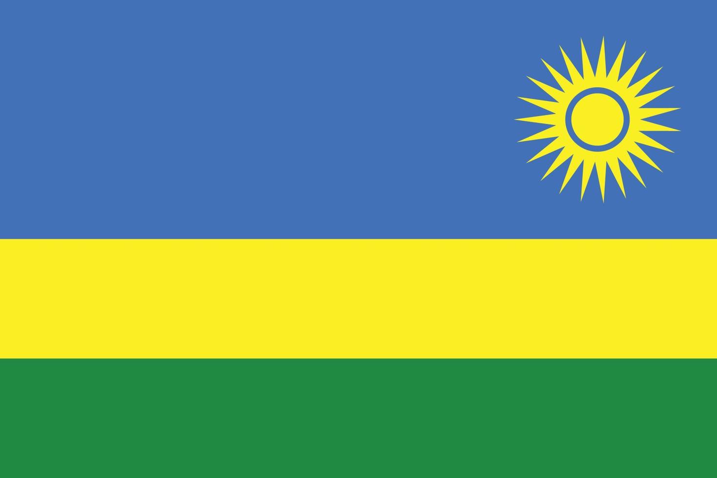 flag of rwanda design vector
