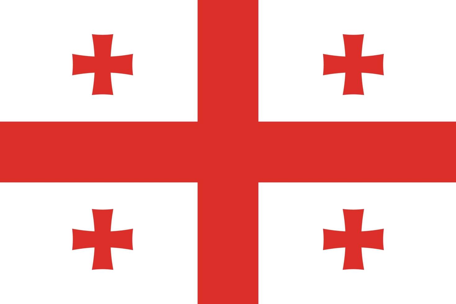 georgia flag design vector
