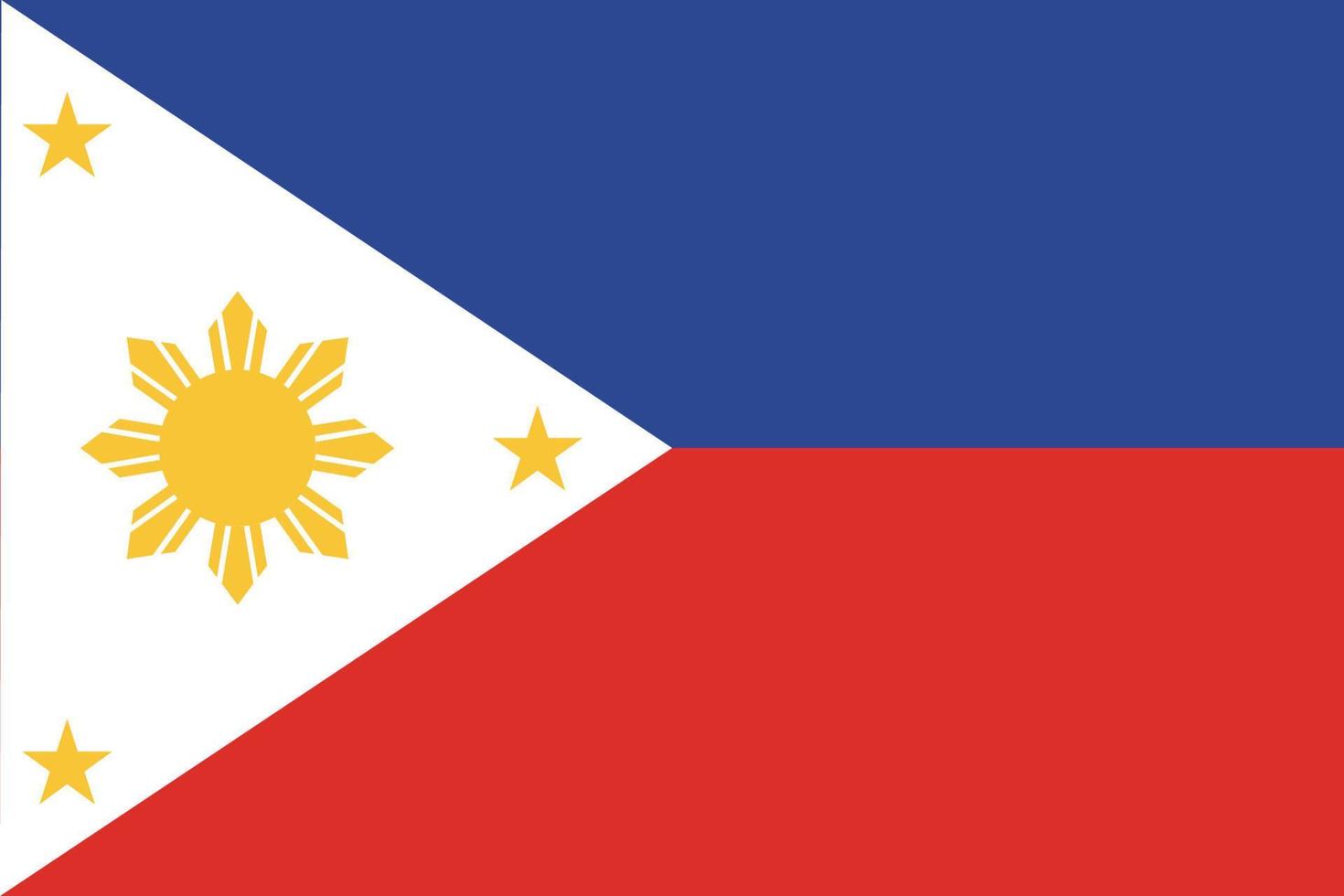 philippines flag design vector
