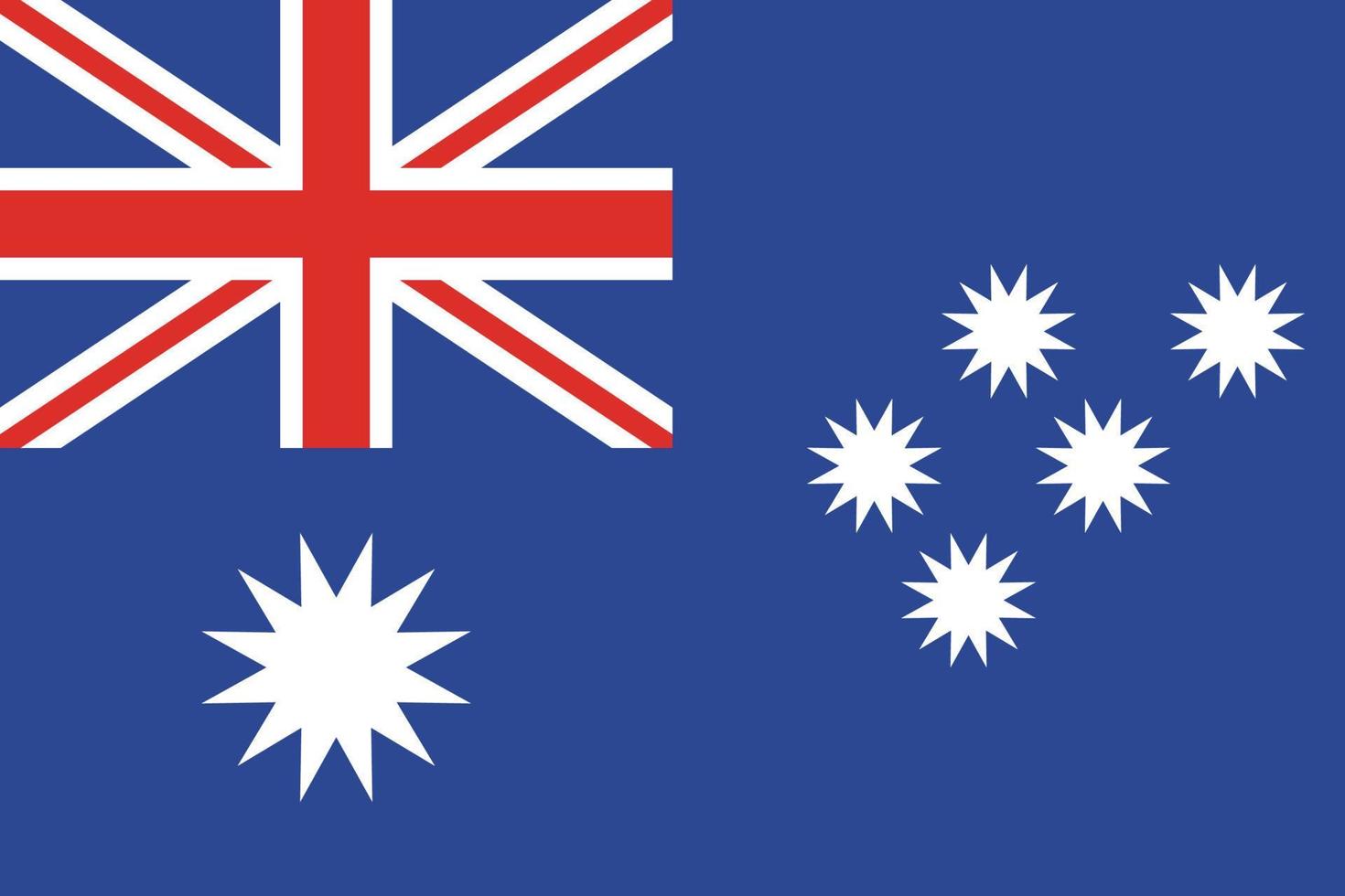 australian flag design vector