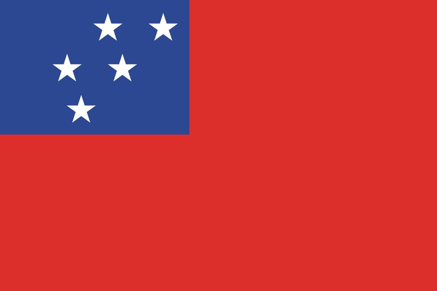 samoa flag,  design vector