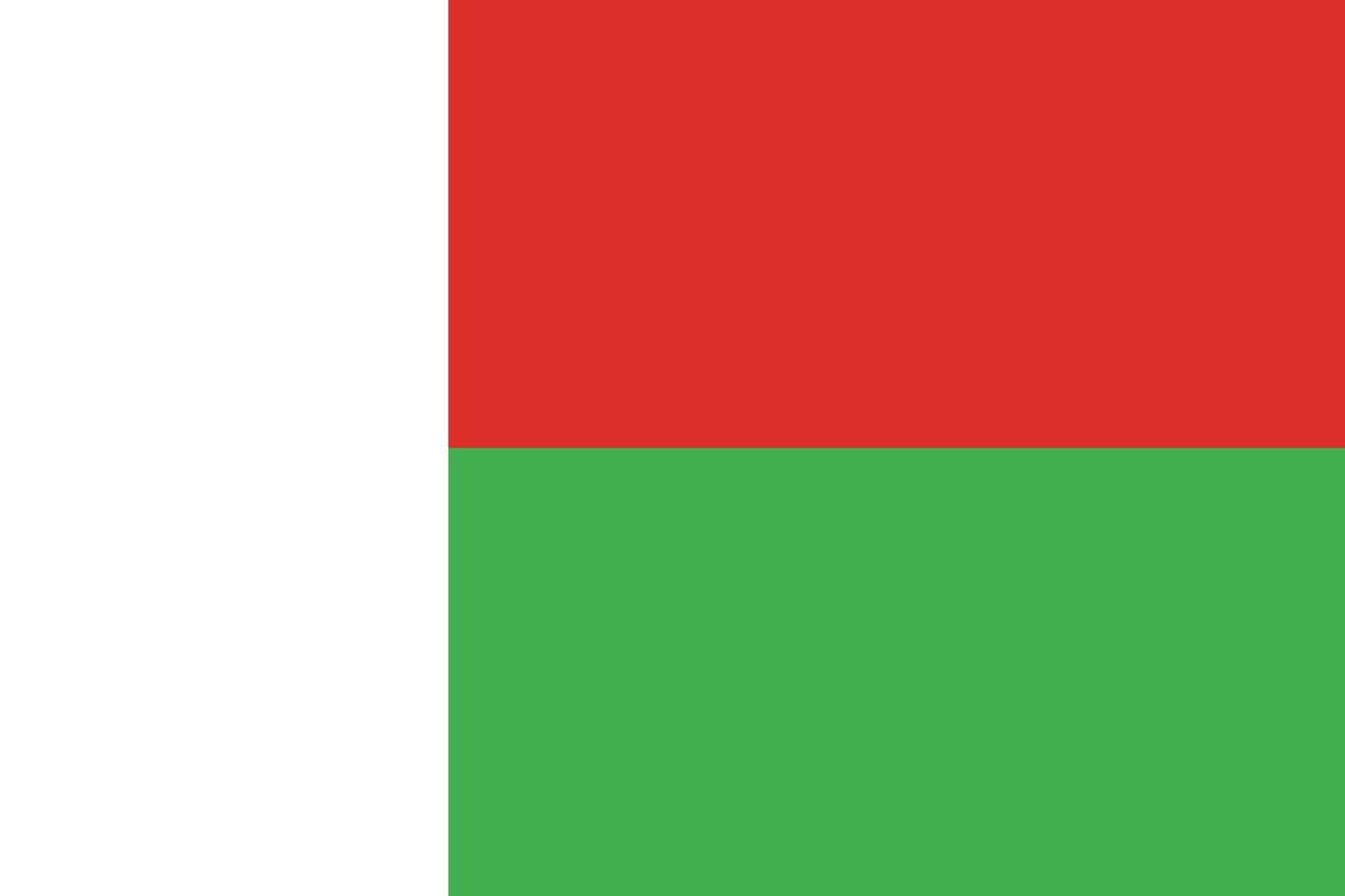 flag of madagascar design vector