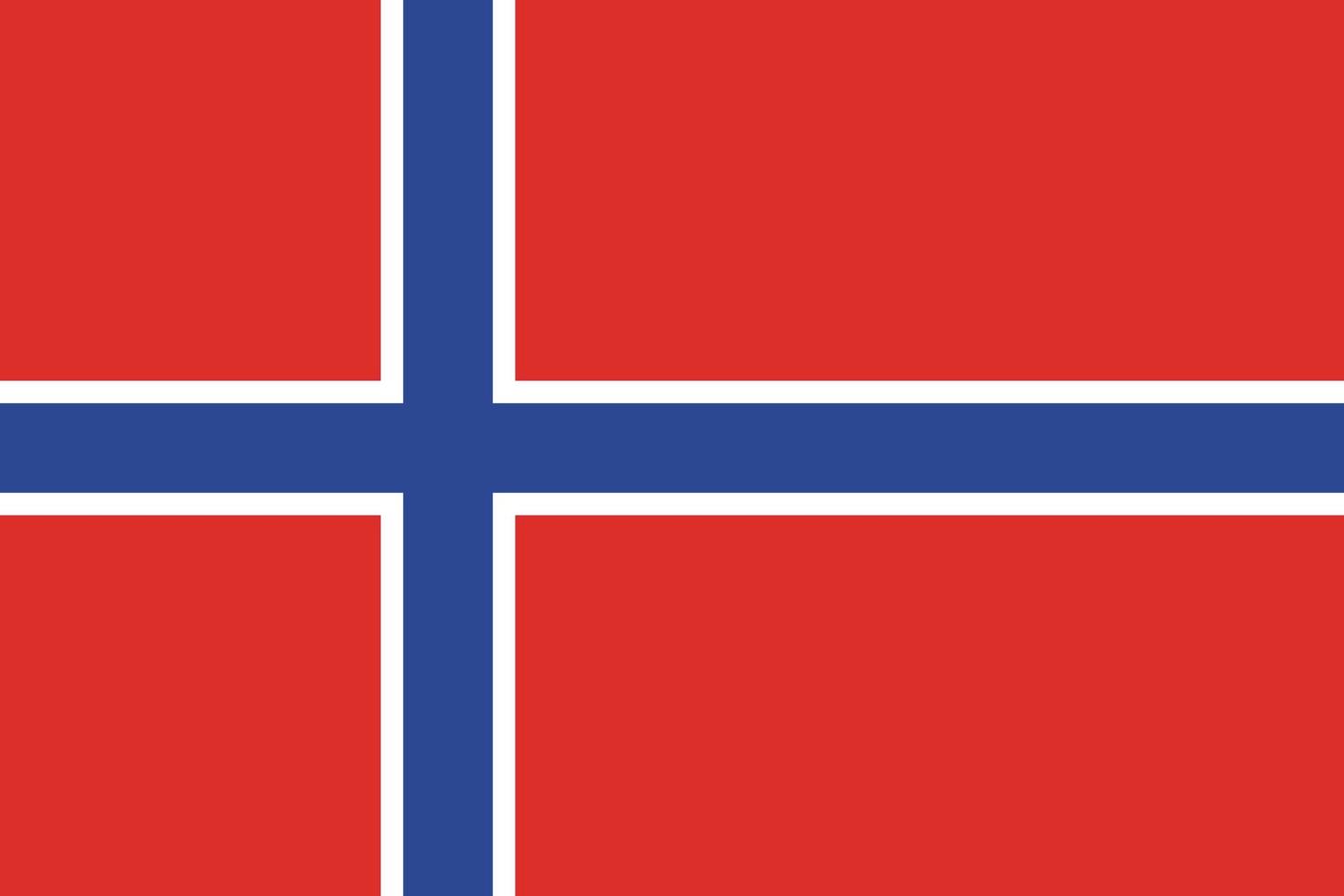 norwegian flag design vector