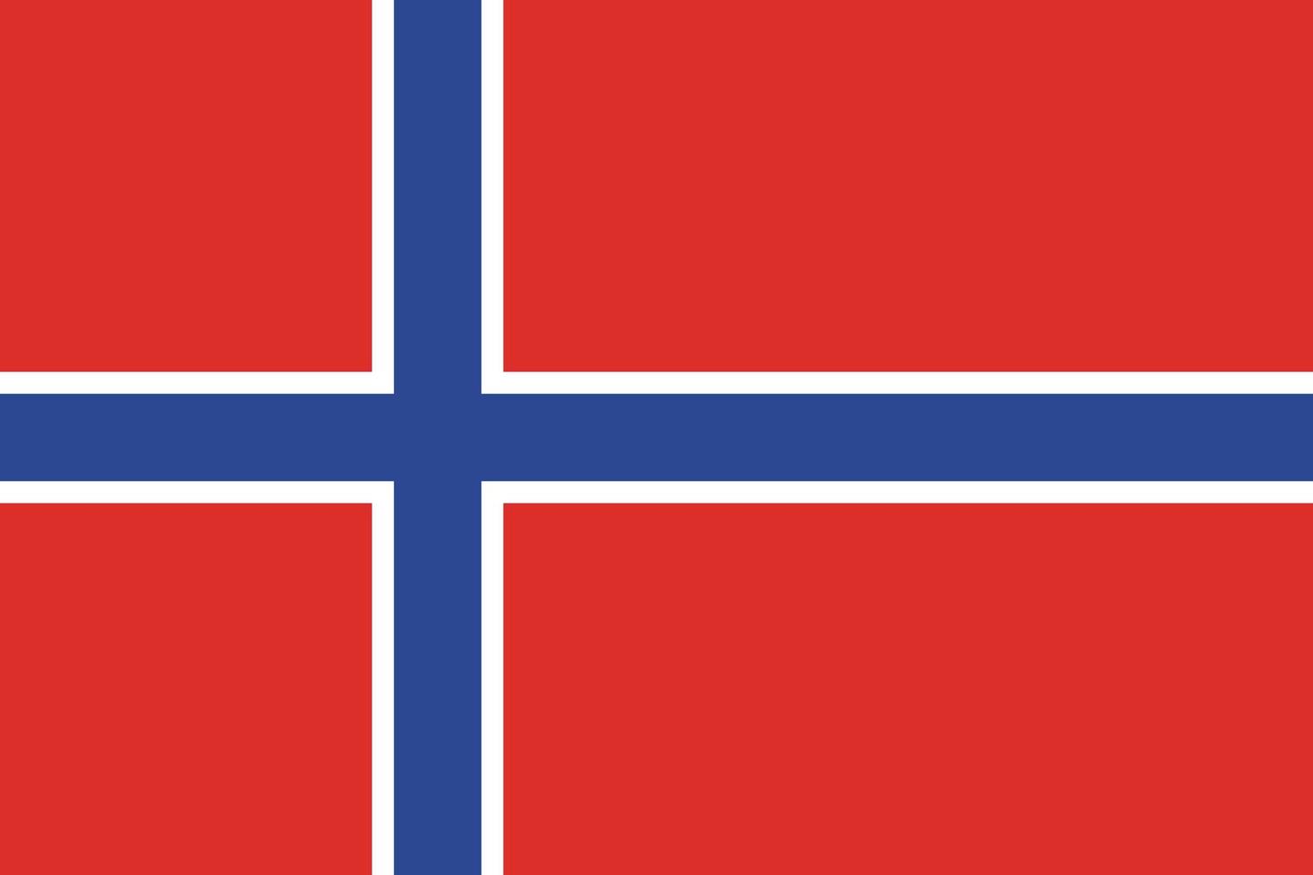 norwegian flag design vector