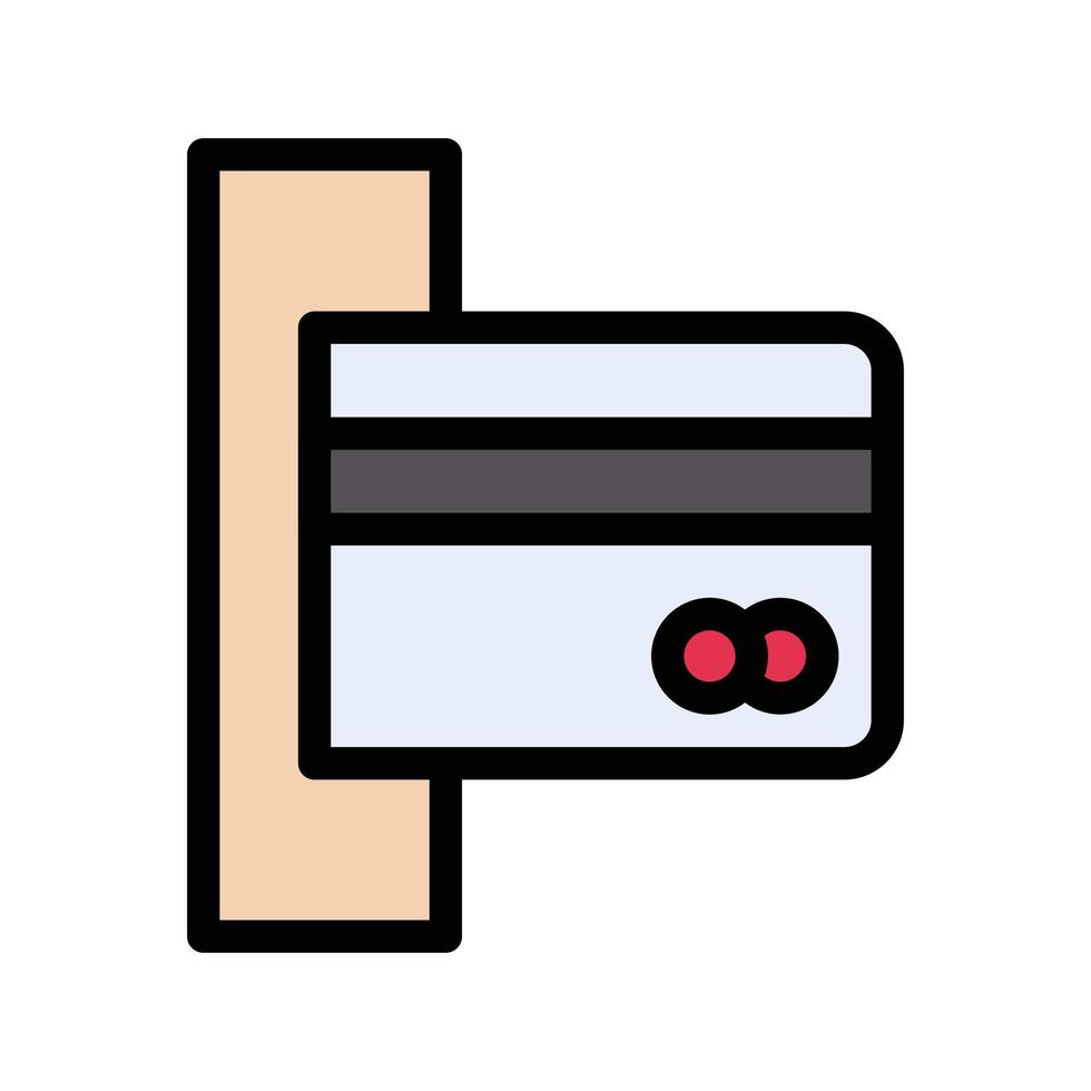 ilustración vectorial atm en un fondo. símbolos de calidad premium. iconos vectoriales para concepto y diseño gráfico. vector