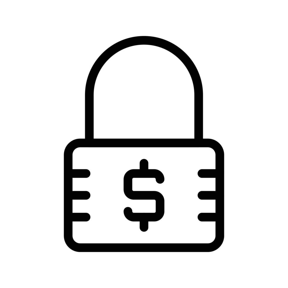 dollar padlock vector illustration on a background.Premium quality symbols.vector icons for concept and graphic design.
